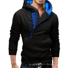 2016 Neueste Pullover Designs für Männer Zipper Hooded Pullover